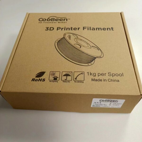 CooBeen ASA Black filament fra 3D Printeq