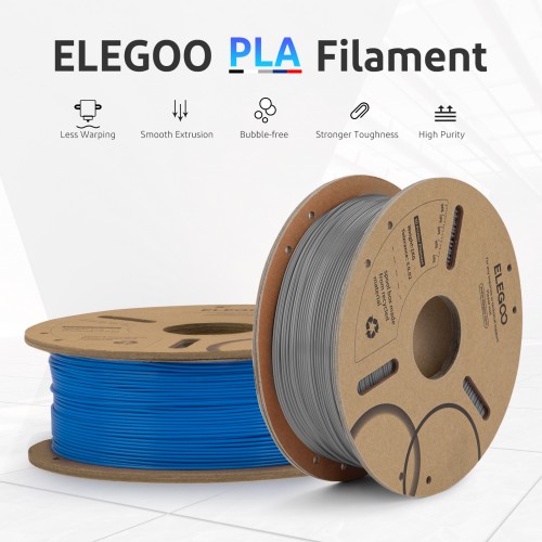 Elegoo PLA 1 kg filament blå gode features