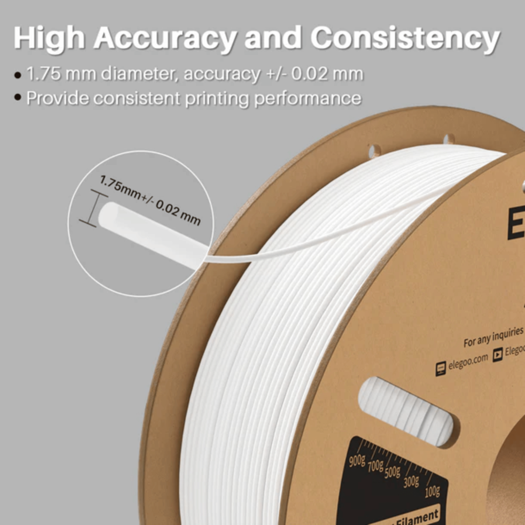 Elegoo ASA filament præcision