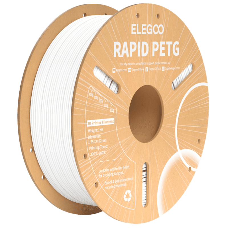 Elegoo Rapid PETG filament hvid