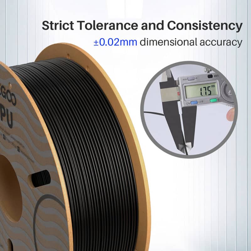 Elegoo TPU filament præcision